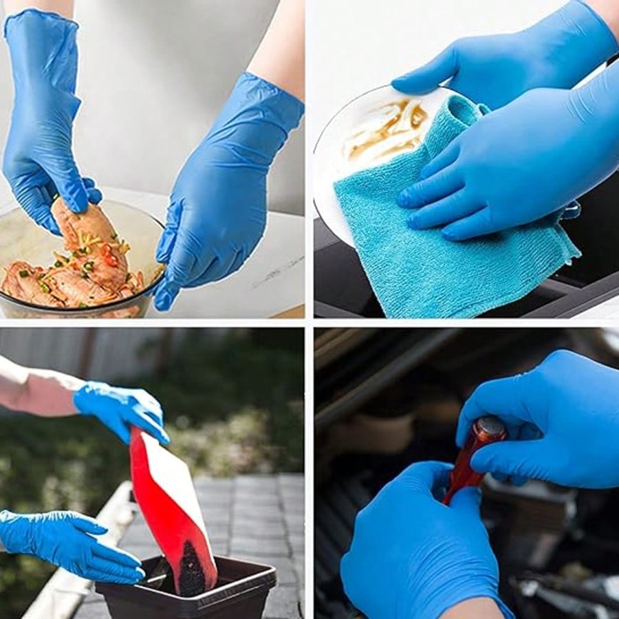 100 шт. прочных одноразовых ни – обзор и цена Nitrile Mechanic Glove