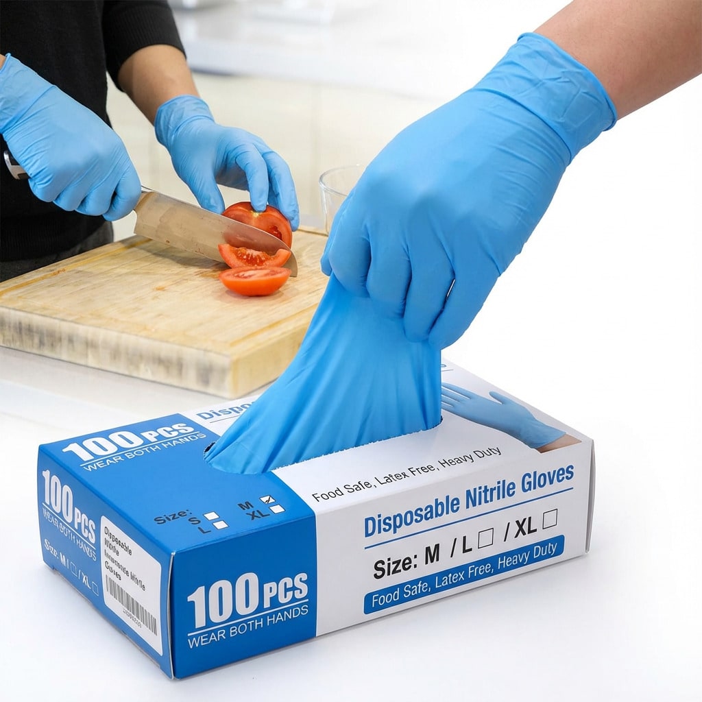 100 шт. прочных одноразовых ни – обзор и цена Nitrile Mechanic Glove
